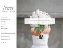 Tablet Screenshot of flowersbyhelenbrown.com.au